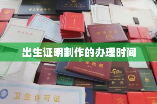洞口出生证明制作的办理时间