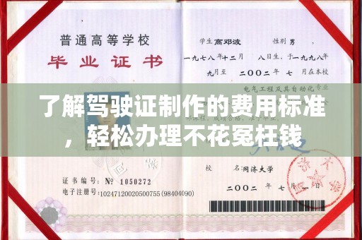 洞口了解驾驶证制作的费用标准，轻松办理不花冤枉钱