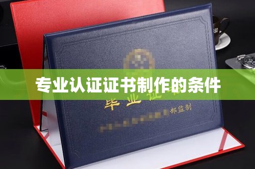 洞口专业认证证书制作的条件